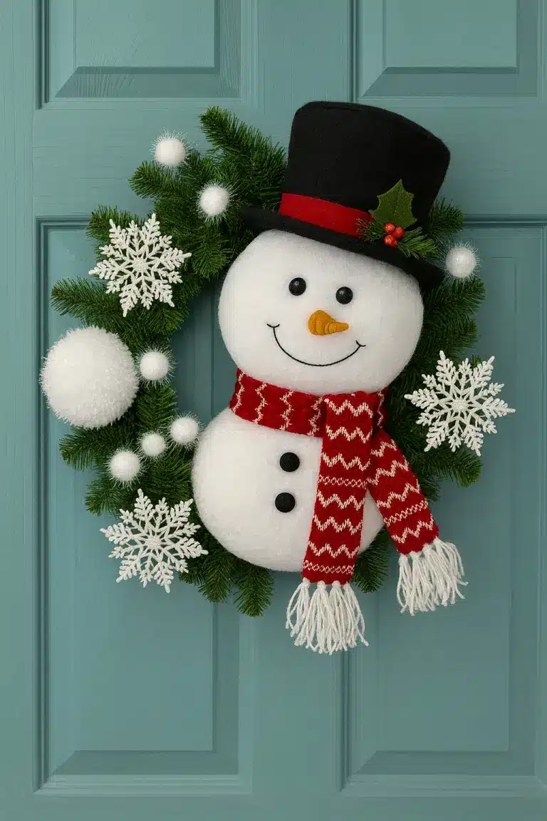 ideias guirlandas de boneco de neve 6