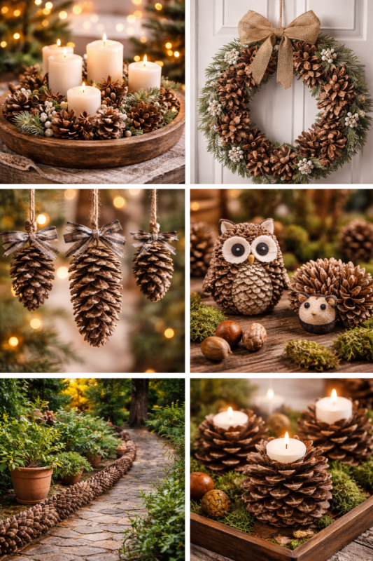 ideias incriveis com pinhas scaled