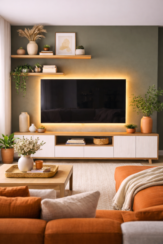 ideias legais para decorar a parede da tv 1 scaled
