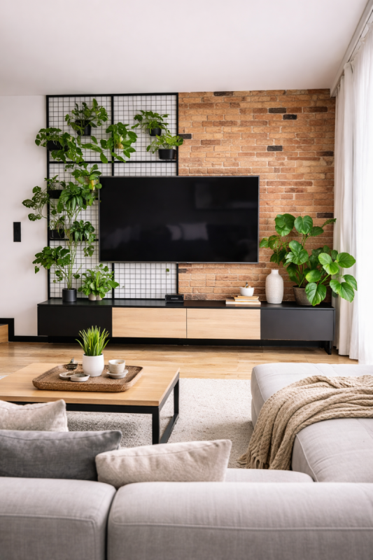 ideias legais para decorar a parede da tv 3 scaled