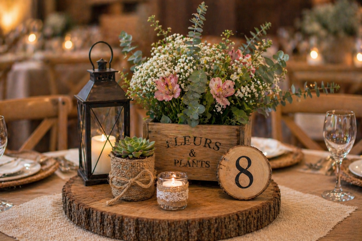 Ideias lindas de centros de mesa r&uacute;sticos para decorar com charme natural ideias lindas de centros de mesa rusticos 2