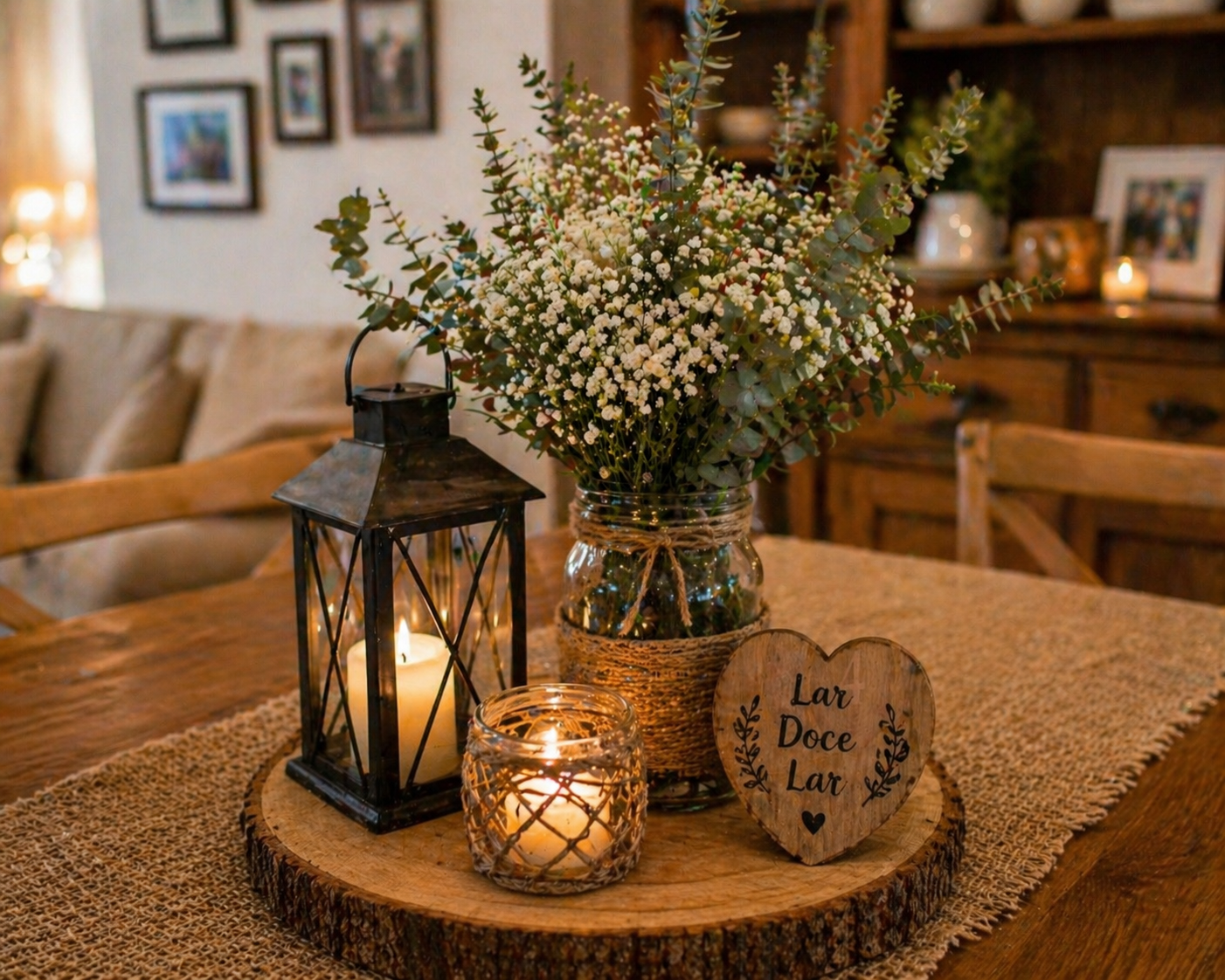 Ideias lindas de centros de mesa r&uacute;sticos para decorar com charme natural ideias lindas de centros de mesa rusticos 3