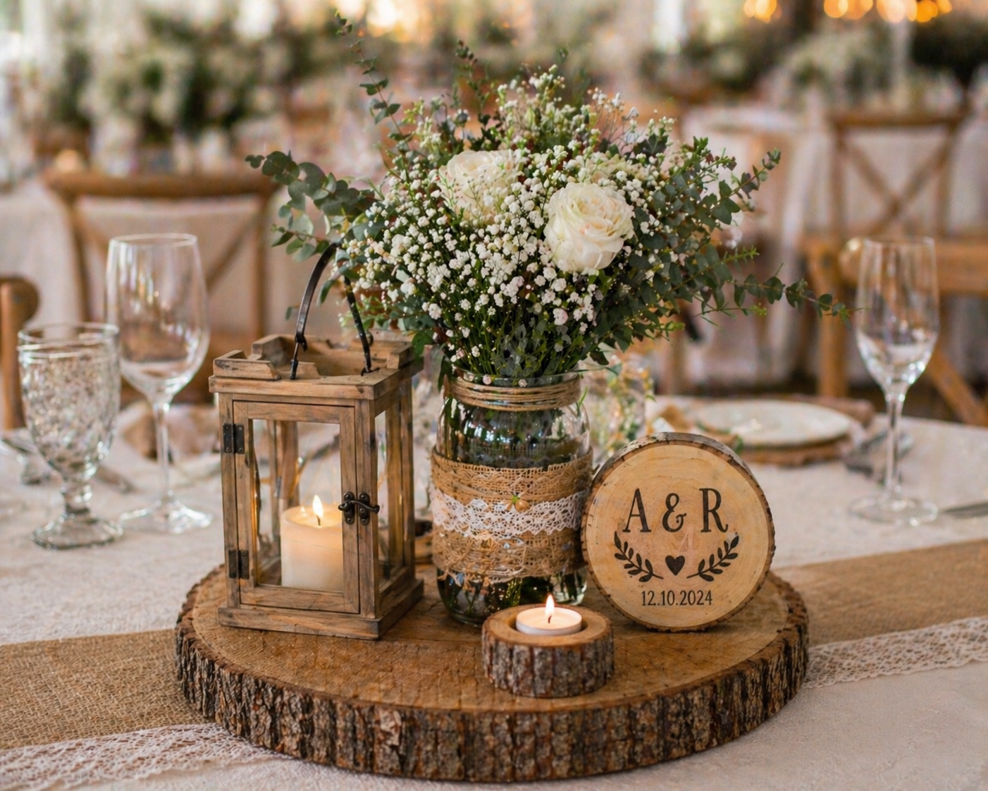 Ideias lindas de centros de mesa r&uacute;sticos para decorar com charme natural ideias lindas de centros de mesa rusticos