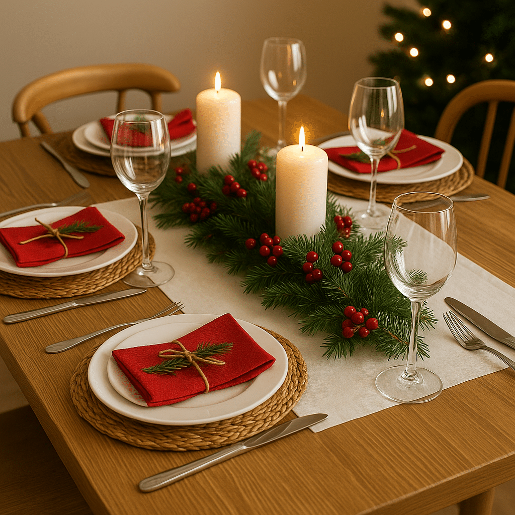 ideias maravilhosas para decorar sua mesa no natal 1