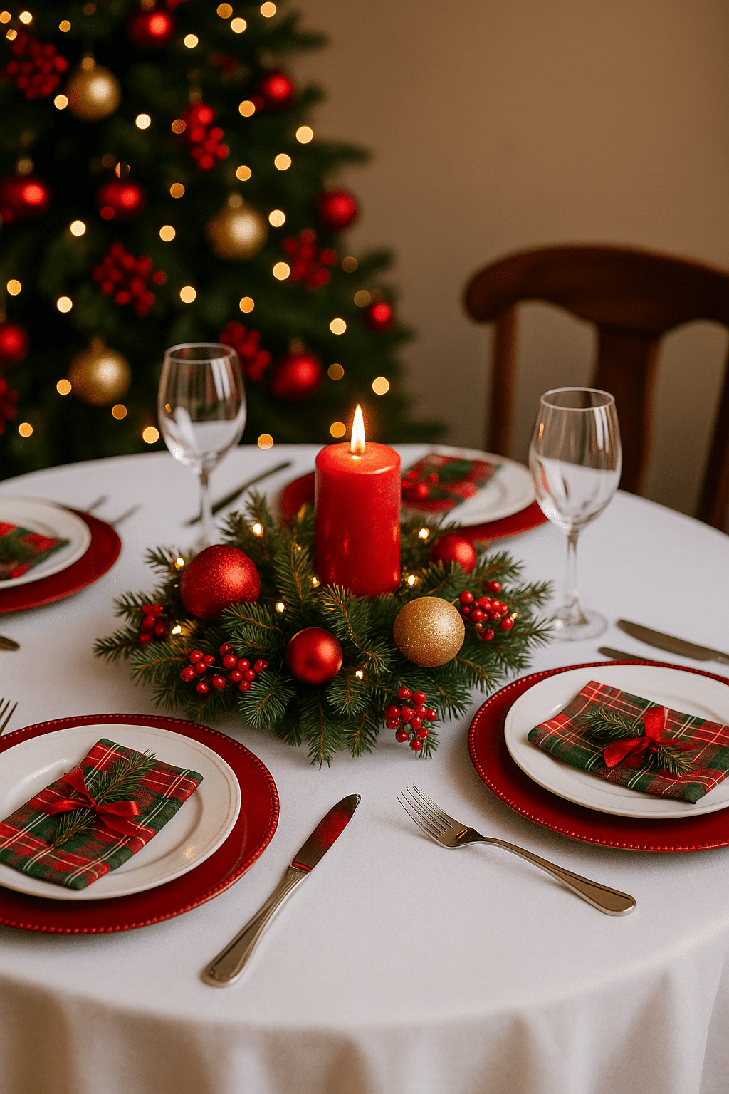 ideias maravilhosas para decorar sua mesa no natal 3