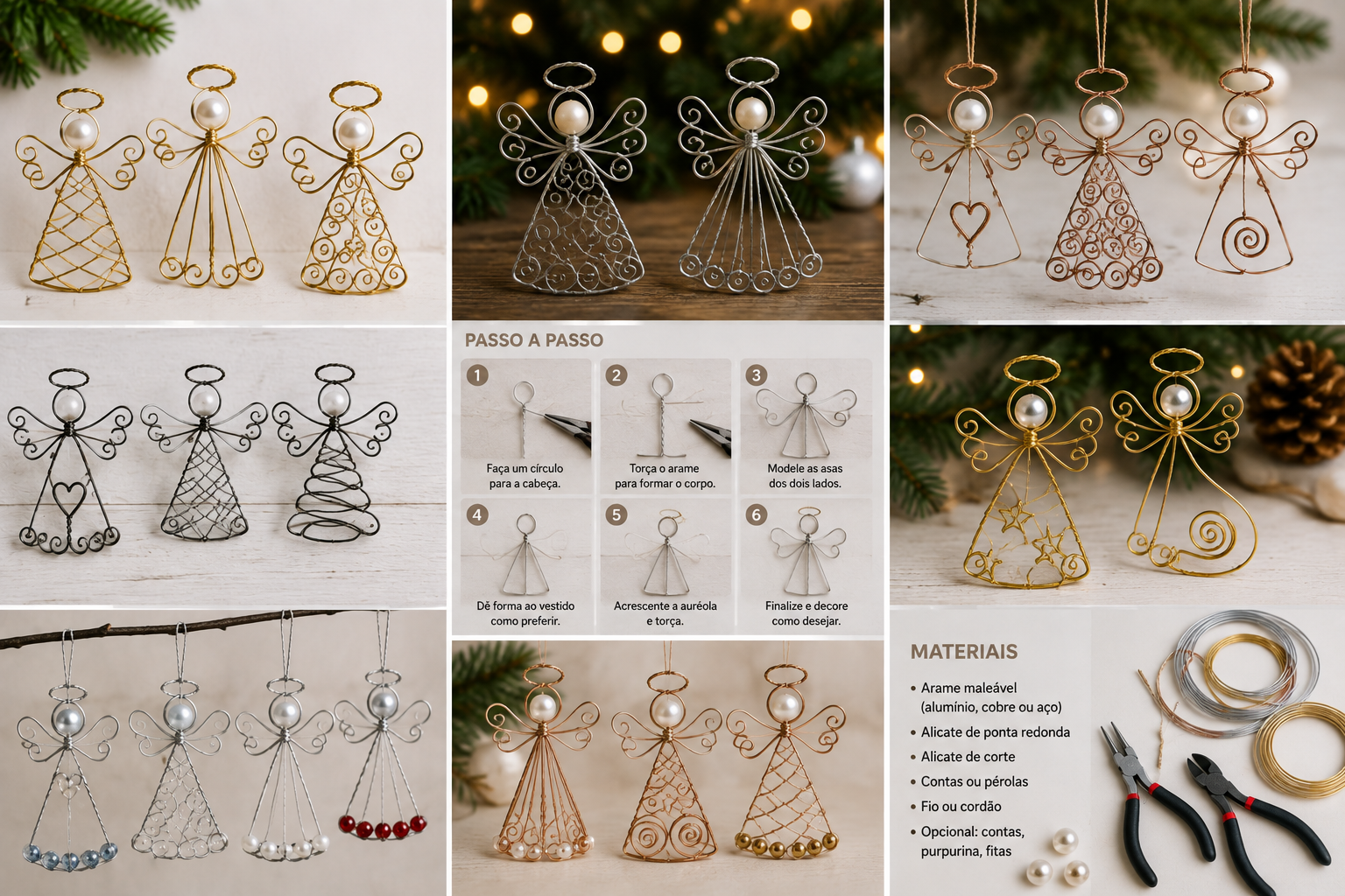 Ideias para Anjos de Natal com Materiais Diferentes ideias para anjos de natal com materiais diferentes 5