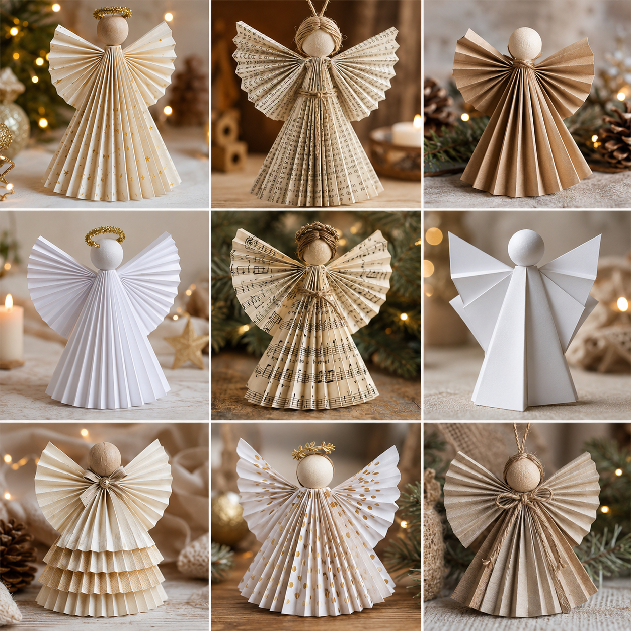 Ideias para Anjos de Natal com Materiais Diferentes ideias para anjos de natal com materiais diferentes