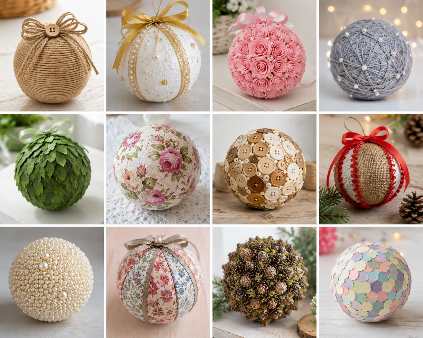 Ideias para Decorar Bolas de Isopor: Projetos Criativos e F&aacute;ceis ideias para decorar bolas de isopor 8