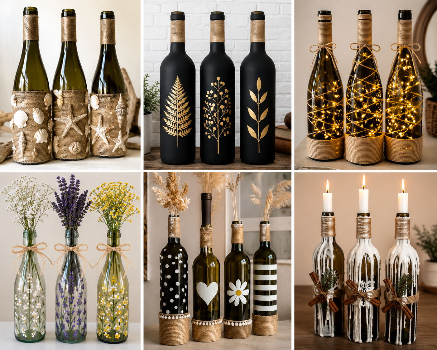 Ideias para Decorar Garrafas de Vinho : Inspira&ccedil;&otilde;es Criativas para Reutilizar com Estilo ideias para decorar garrafas de vinho 3