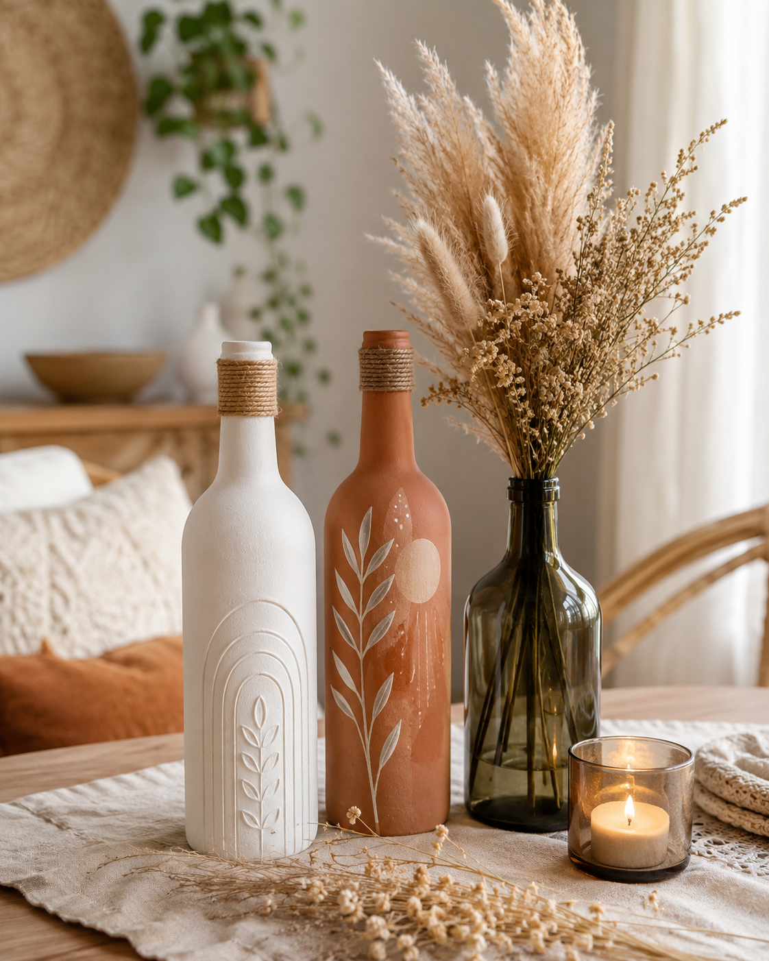Ideias para Decorar Garrafas de Vinho : Inspira&ccedil;&otilde;es Criativas para Reutilizar com Estilo ideias para decorar garrafas de vinho