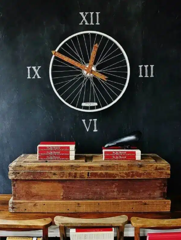 ideias para reutilizar rodas de bicicleta velha 5