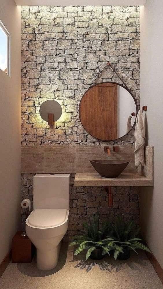 inspiracoes espelhos para banheiro redondo 1