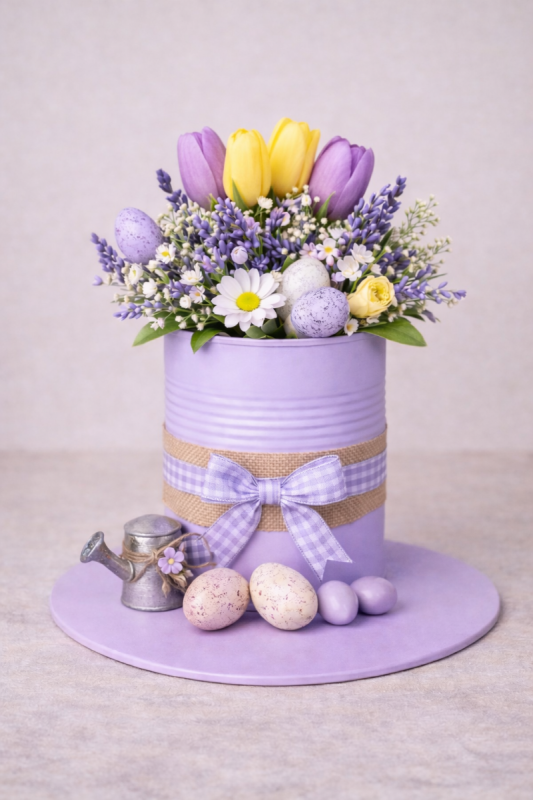 latas decoradas em forma de chapeu para a pascoa 1 scaled