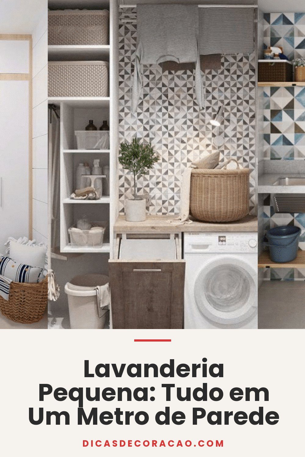 Lavanderia Pequena: Tudo em Um Metro de Parede