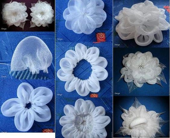 lindas rosas de organza 1