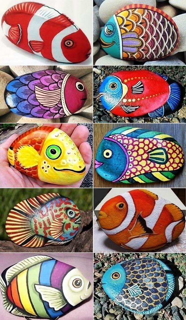 Lindo aqu&aacute;rio com peixes-pedra: ideias criativas para uma decora&ccedil;&atilde;o artesanal encantadora lindo aquario com peixes pedra 10