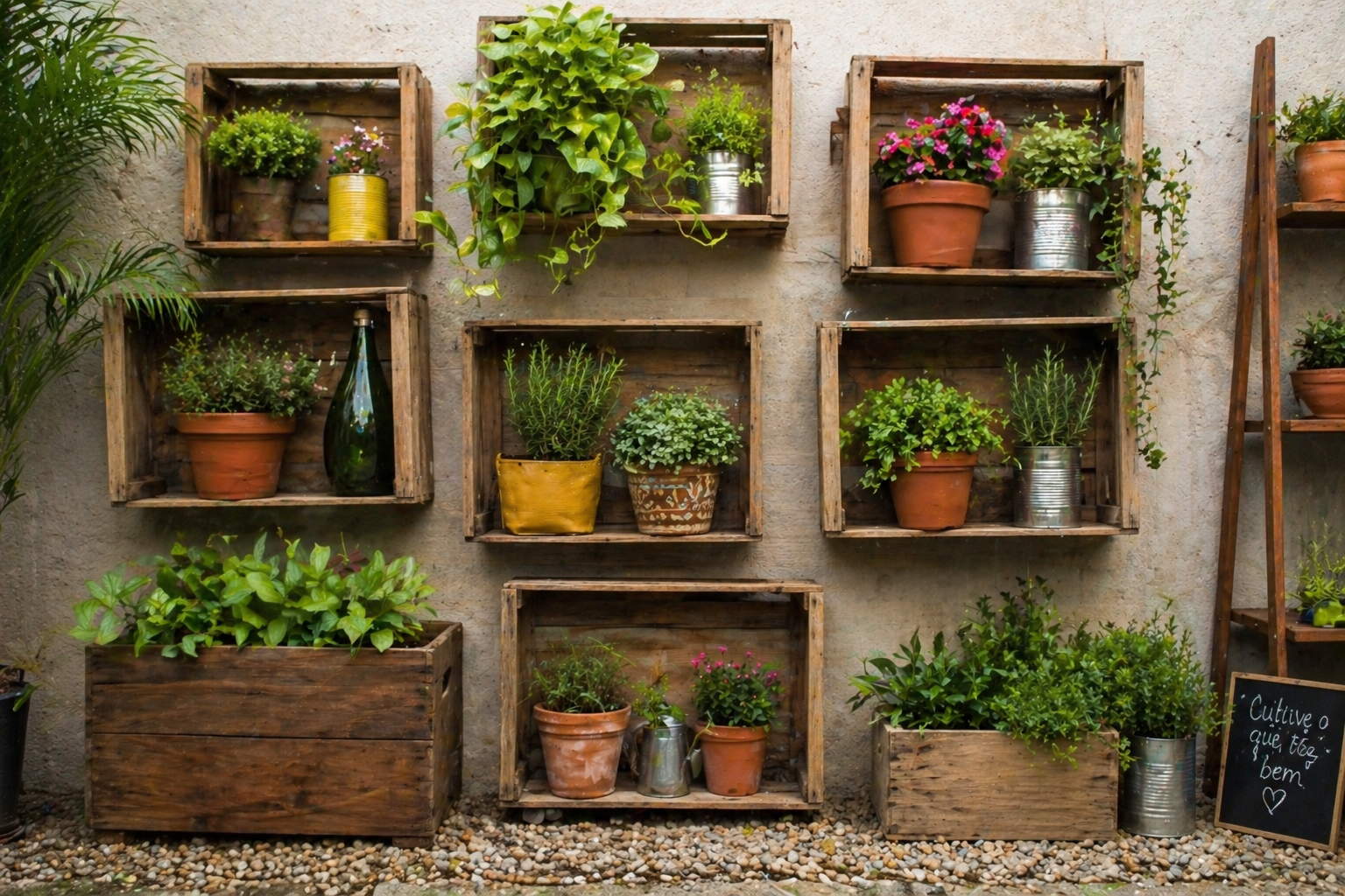 Maneiras Criativas para Plantar no Jardim: ideias simples, bonitas e cheias de personalidade maneiras criativas para plantar no jardim 4