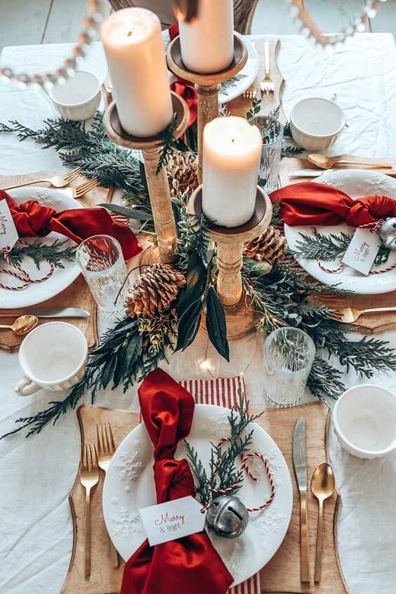 mesa decorada natal 1