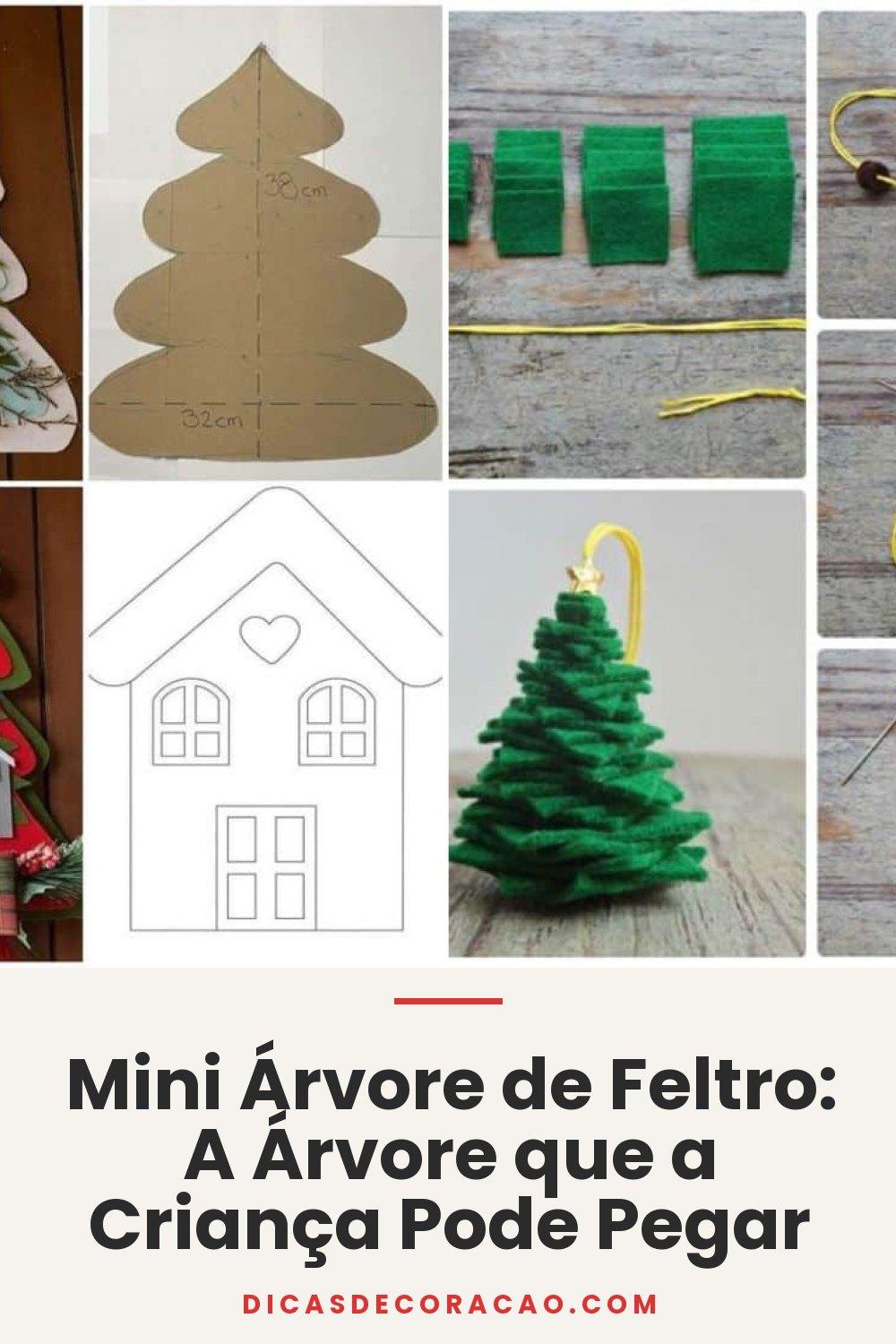 Mini Árvore de Feltro: A Árvore que a Criança Pode Pegar