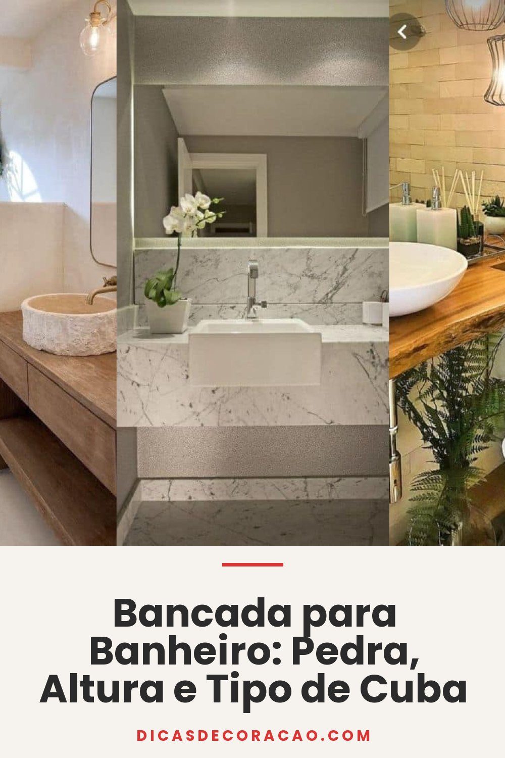Bancada para Banheiro: Pedra, Altura e Tipo de Cuba