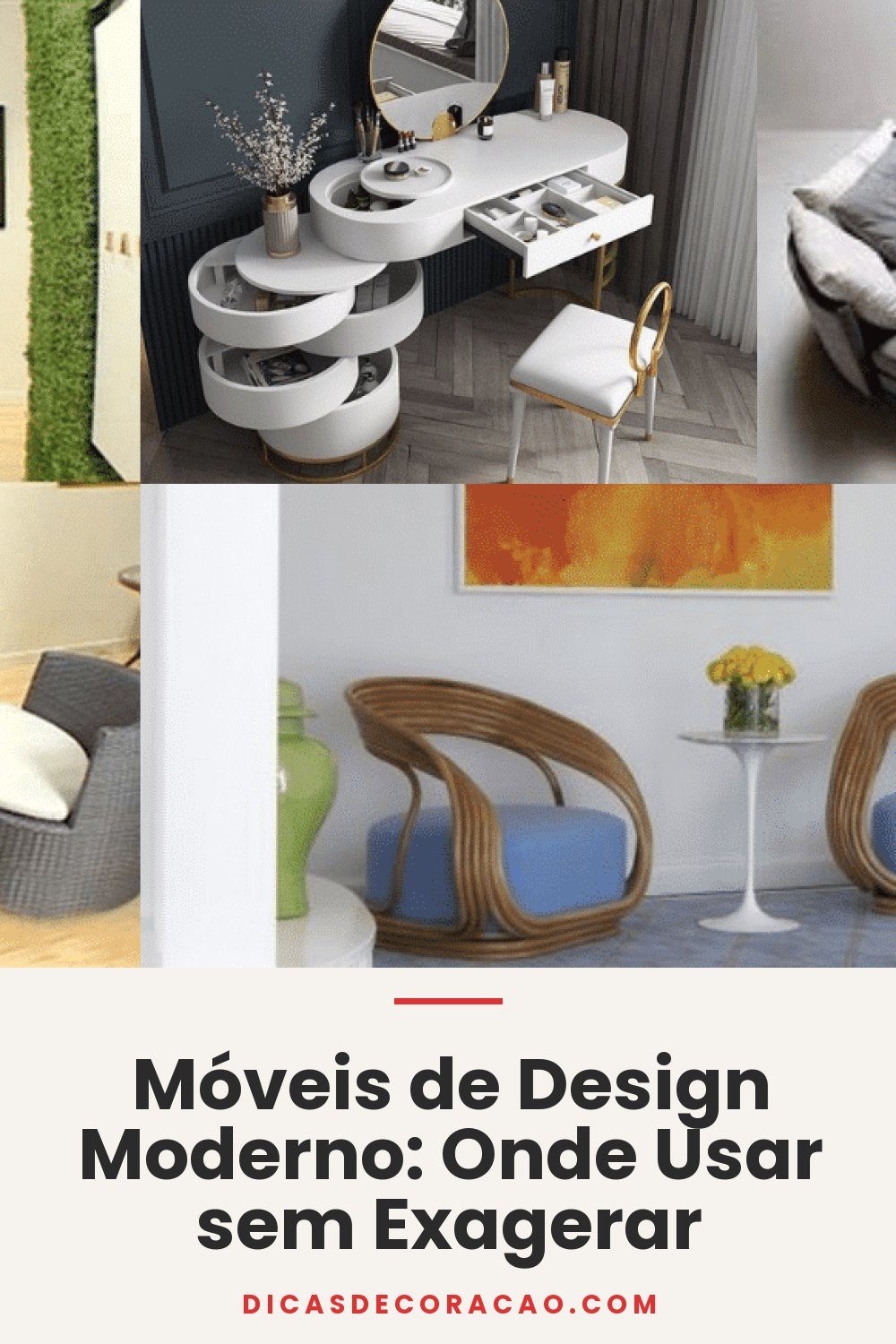Móveis de Design Moderno: Onde Usar sem Exagerar