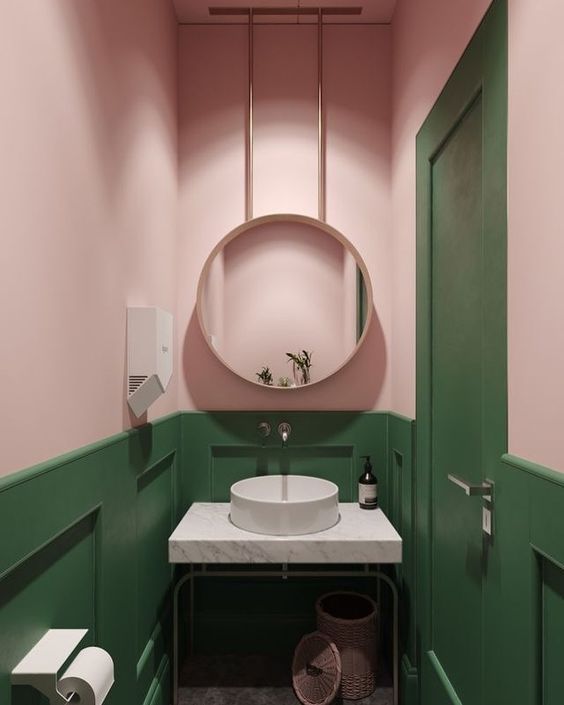 paredes rosa decoracao banheiro 1