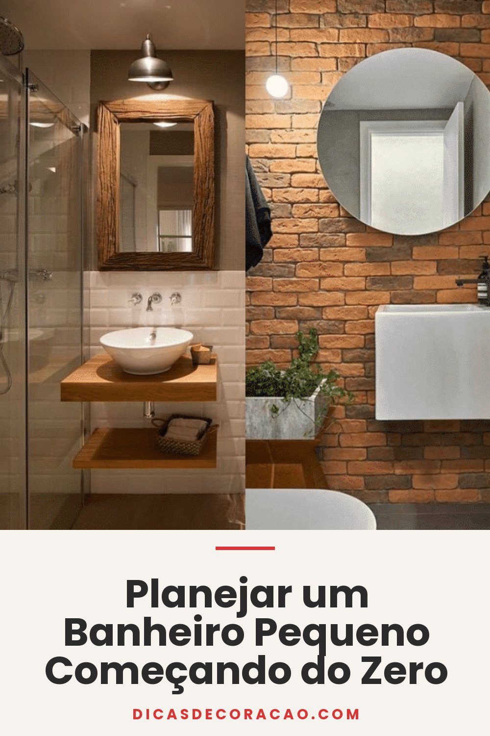 Planejar um Banheiro Pequeno Começando do Zero