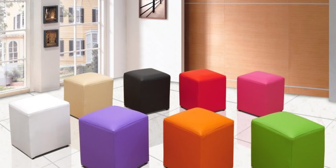 puffs decorativos