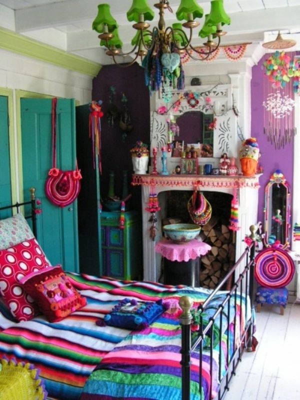 quarto decorado hippie 17
