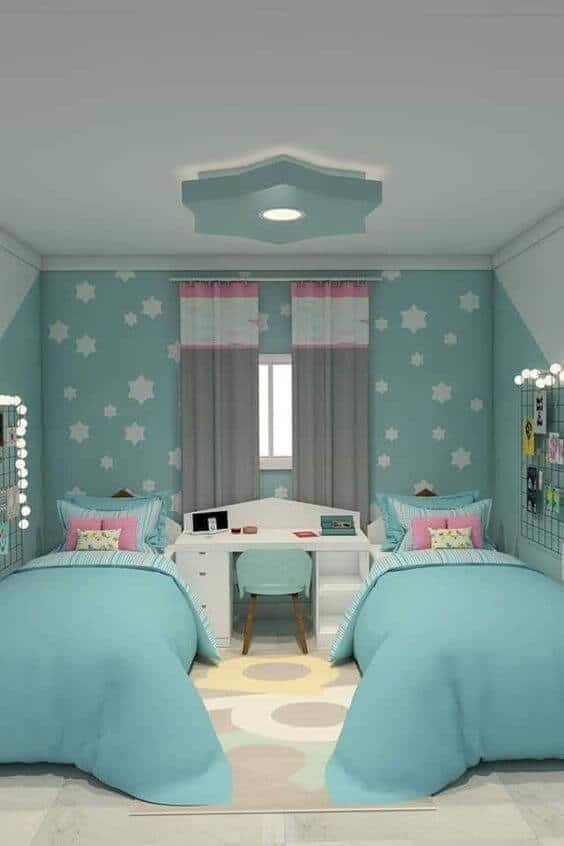 quartos pequenos compartilhados para meninas 8