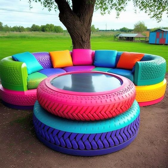 sofas feitos com pneus 1