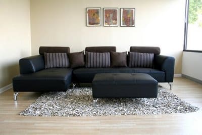sofas modernos de couro