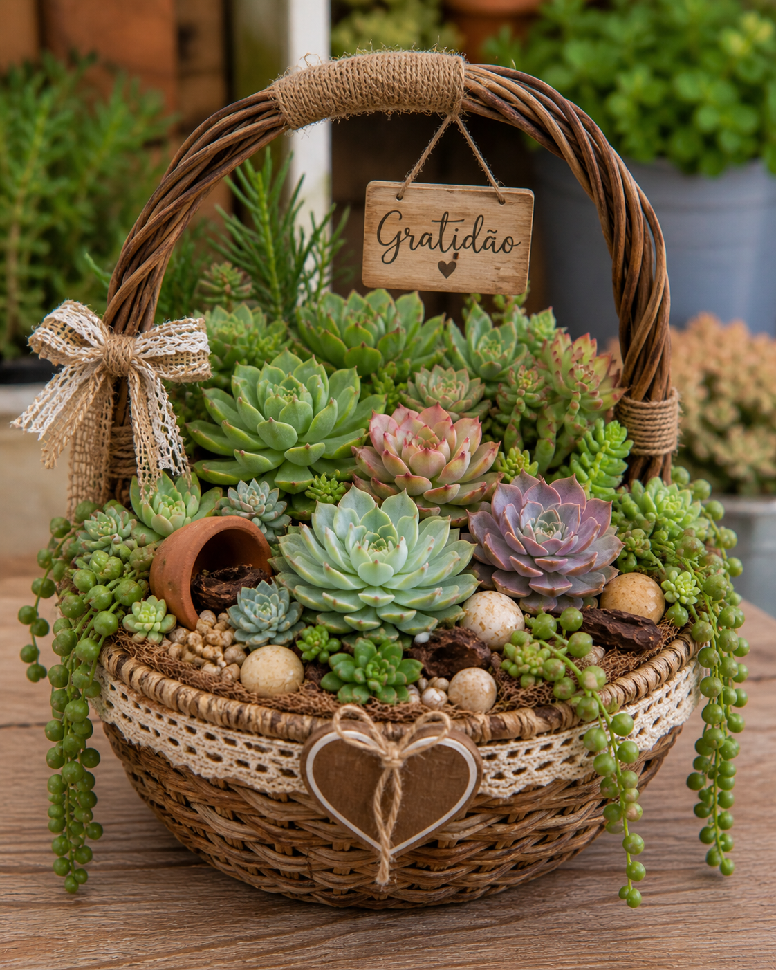 Suculentas em Cestas: Ideias Lindas para Decorar com Charme Natural suculentas em cestas ideias 6