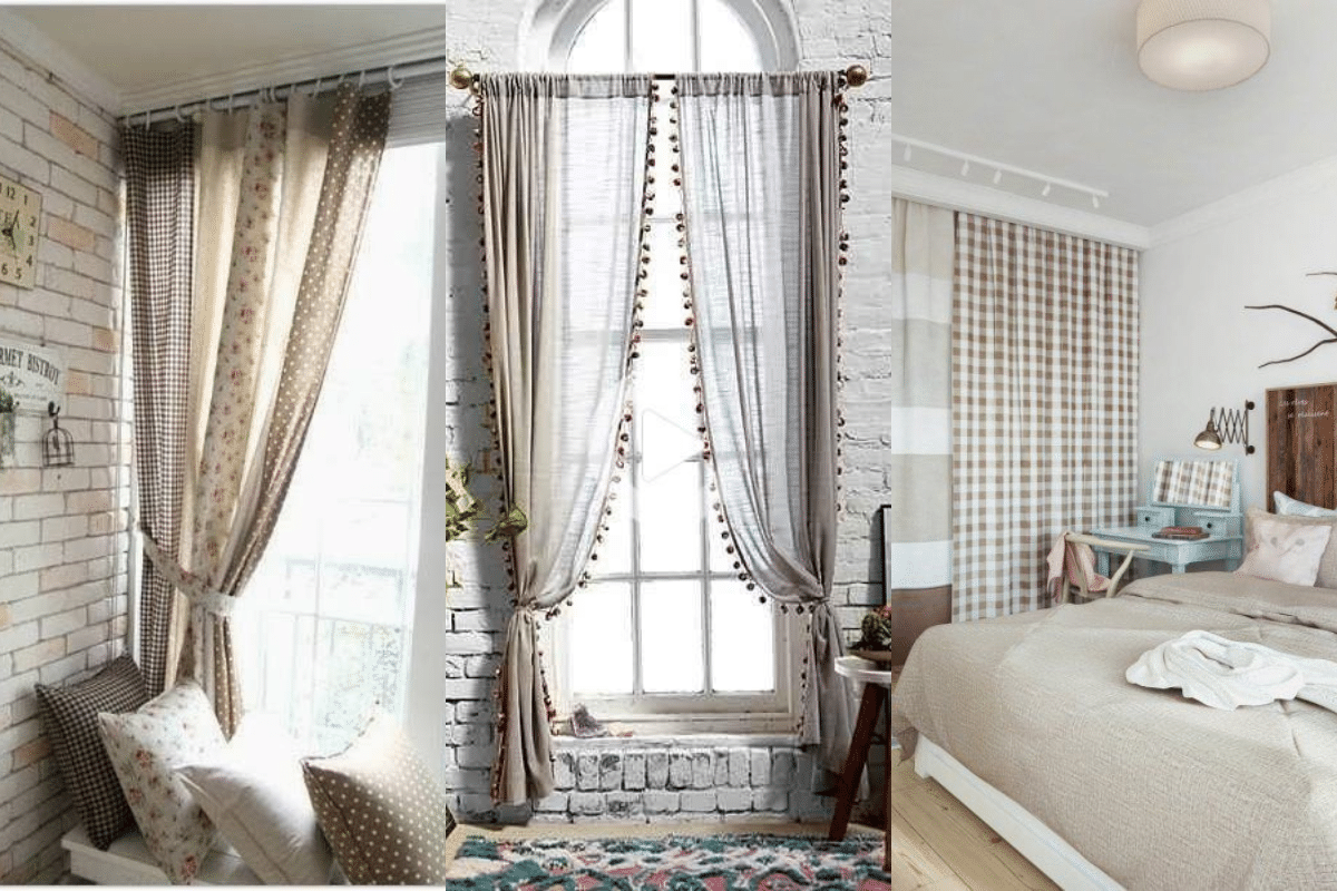 tecidos cortina decoracao ambiente rustico