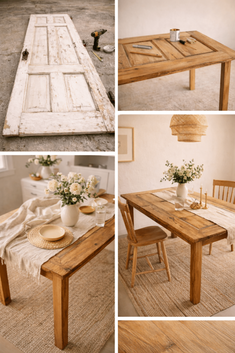 Transforme uma porta antiga em uma linda mesa: guia criativo para reaproveitar madeira com estilo transforme uma porta antiga em uma linda mesa