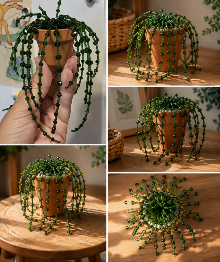 Vasinhos de Flores em Miniatura Adornados com P&eacute;rolas e Joias: Ideias Delicadas vasinhos de flores em miniatura adornados com perolas e joias 2