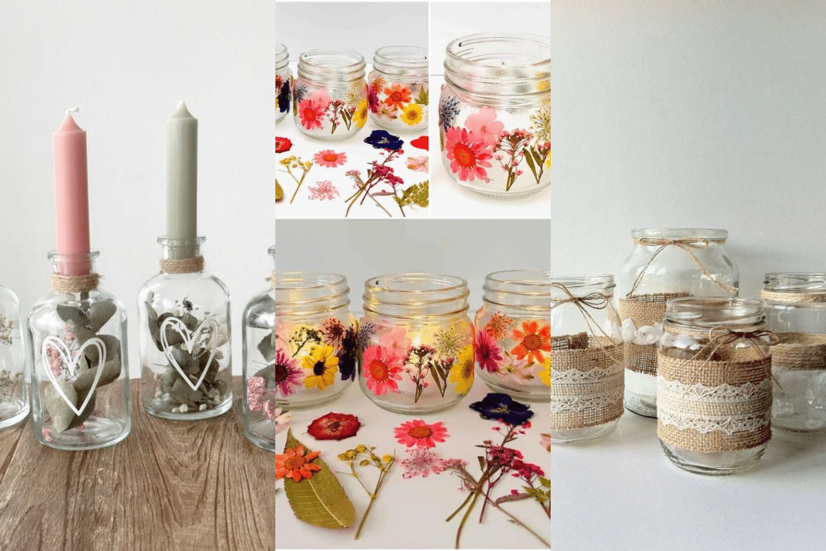 vasos de vidro decorativos
