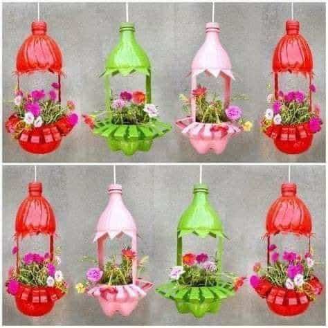 vasos para decoracao com garrafas 7
